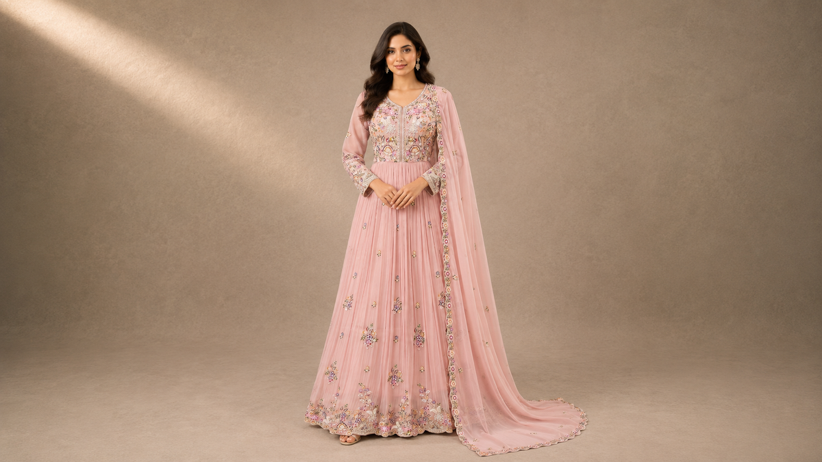 Anarkali suits and gowns at Happy Moments