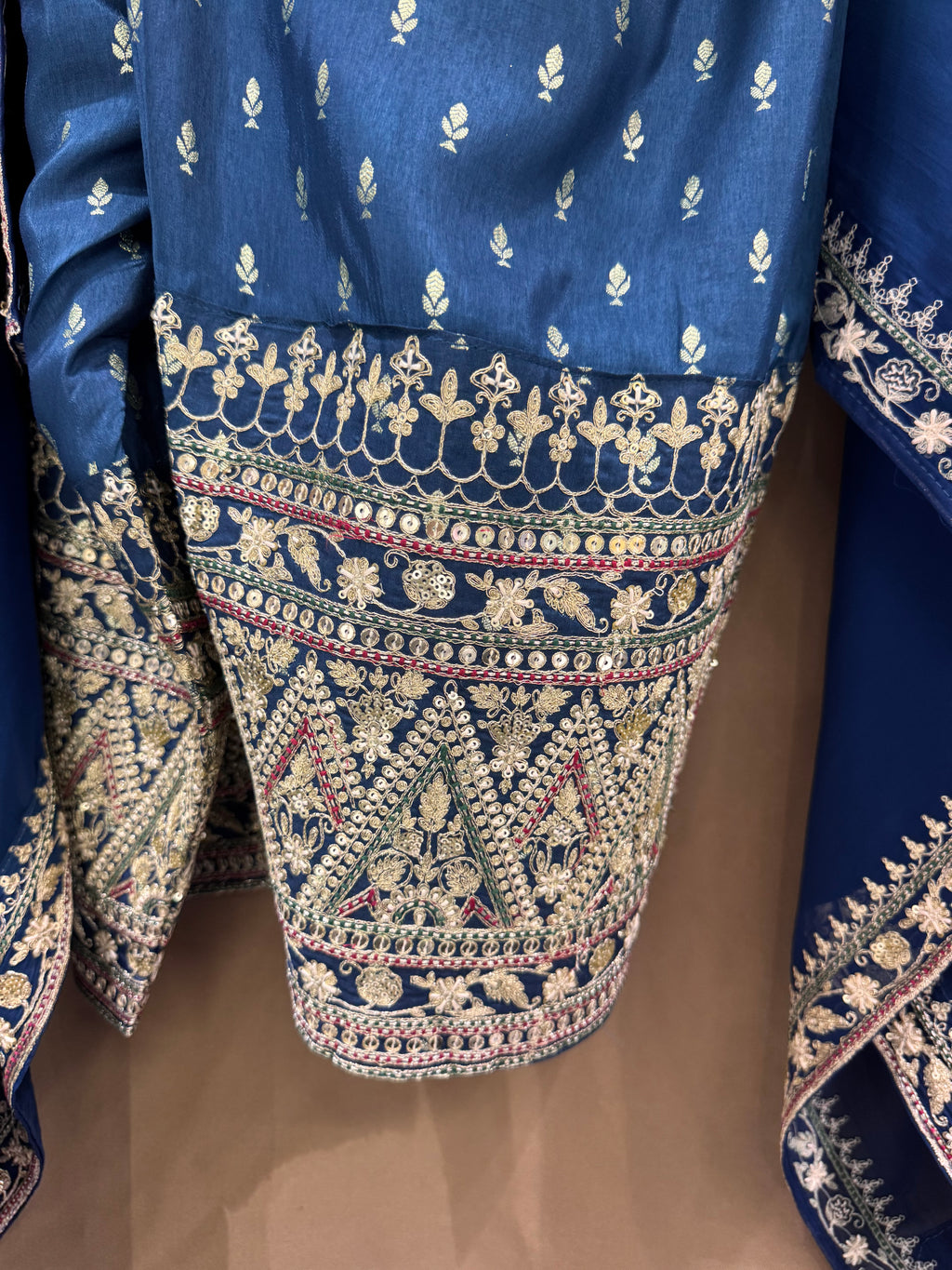 The Zardosi Edit Vol. 01 — Soft Silk Set with Farshi Salwar