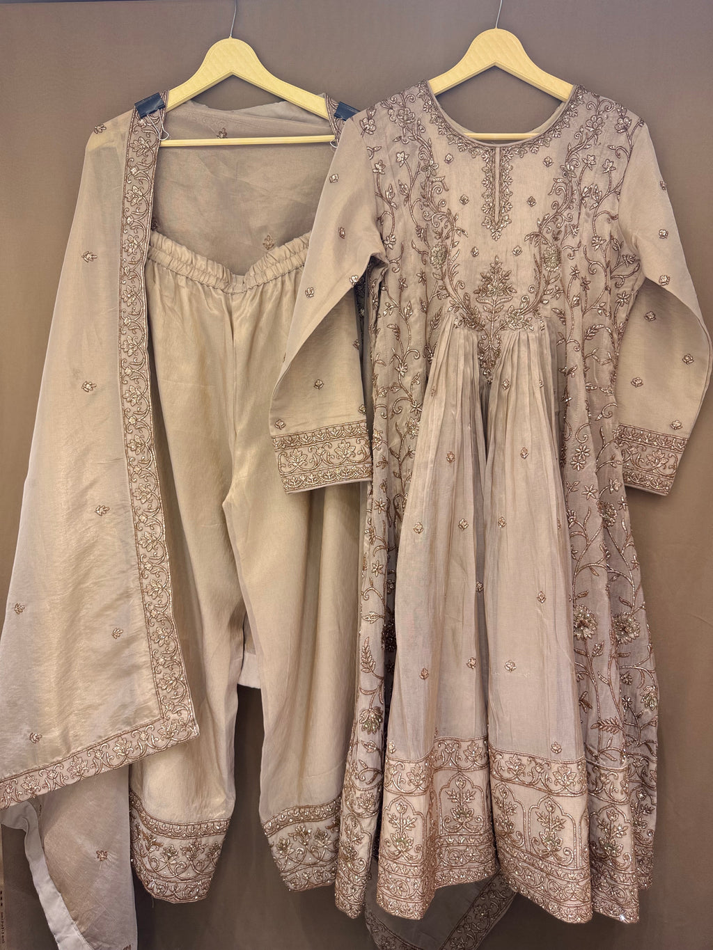 The Anarkali Edit Vol. 02 — Shimmer Silk Set with Zari Work