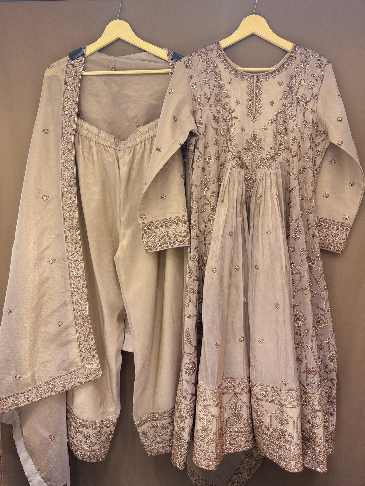 The Anarkali Edit Vol. 02 — Shimmer Silk Set with Zari Work