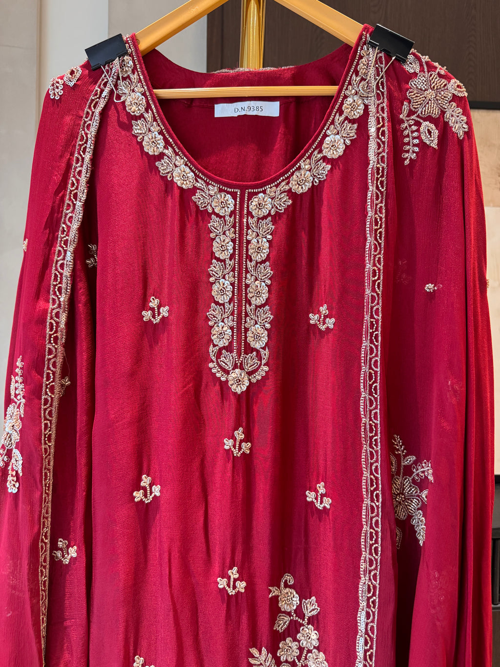 The Heer Aura — Chinnon Sharara Set with Bead Work