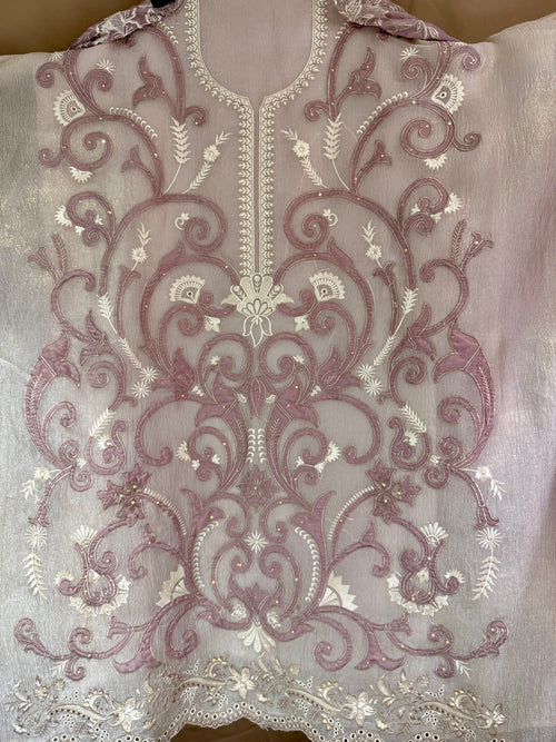 The Appliqué Edit Vol. 03 — Crush Shimmer Suit with Cutwork