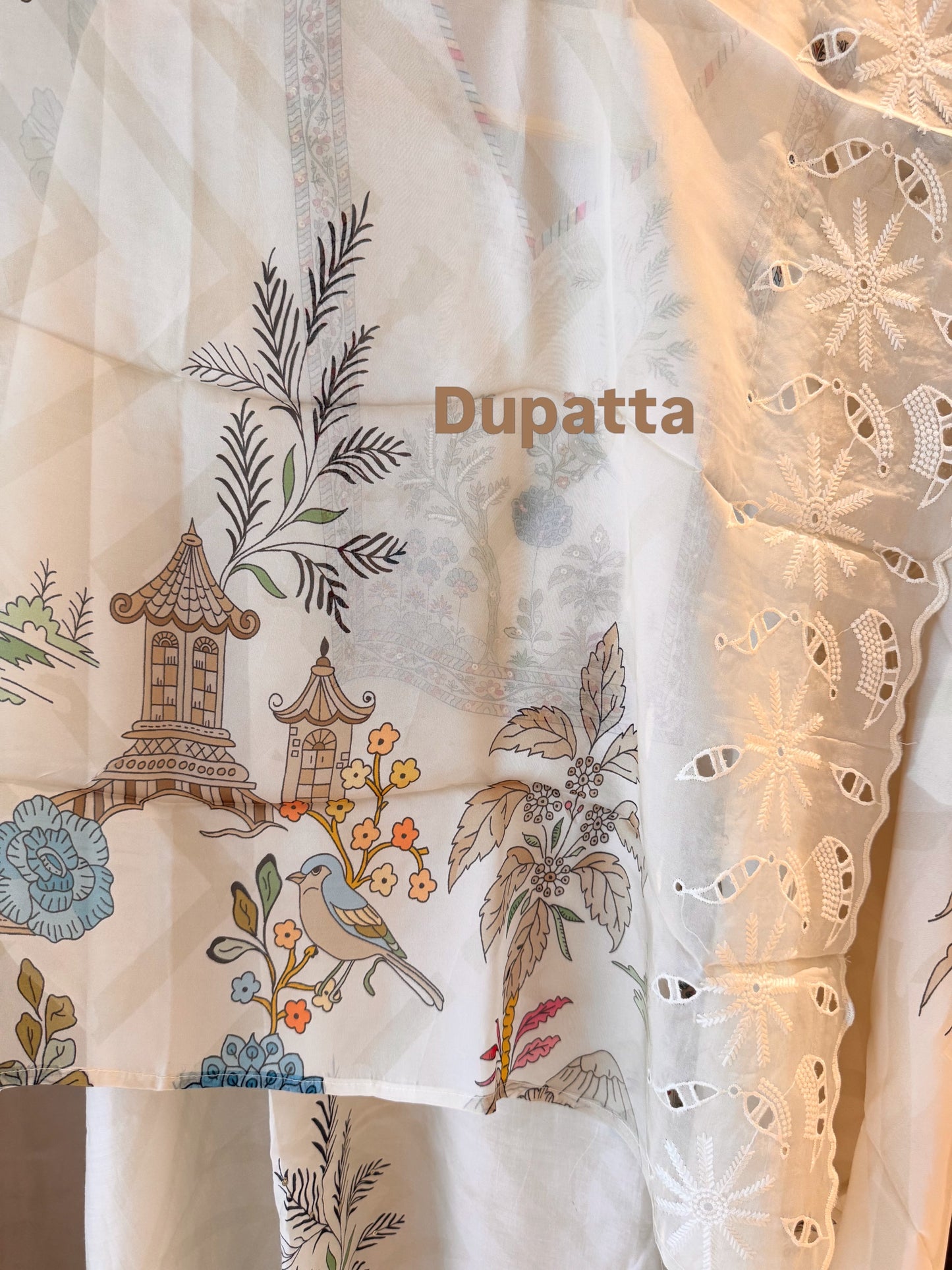 Printed Muslin Suit Set