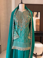 The Rajwada Aura — Banarasi Set with Zardosi Work
