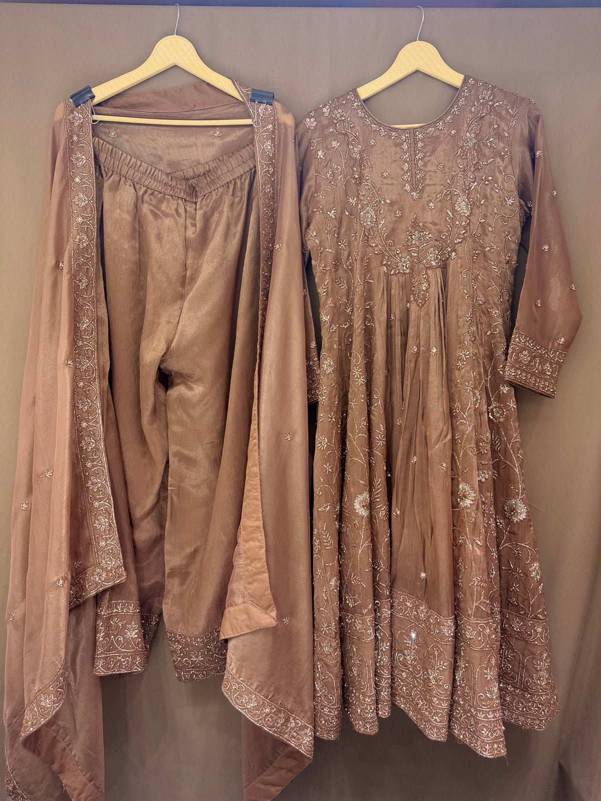 The Anarkali Edit Vol. 02 — Shimmer Silk Set with Zari Work