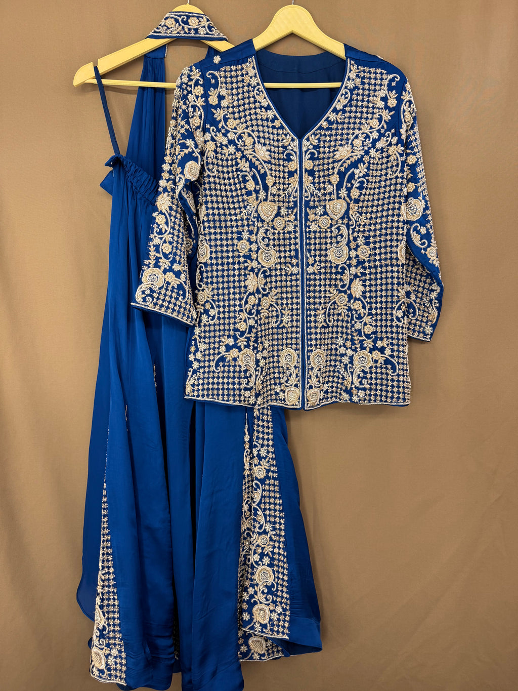 The Beadwork Edit Vol. 05 — Organza Satin Set with Katdana Work