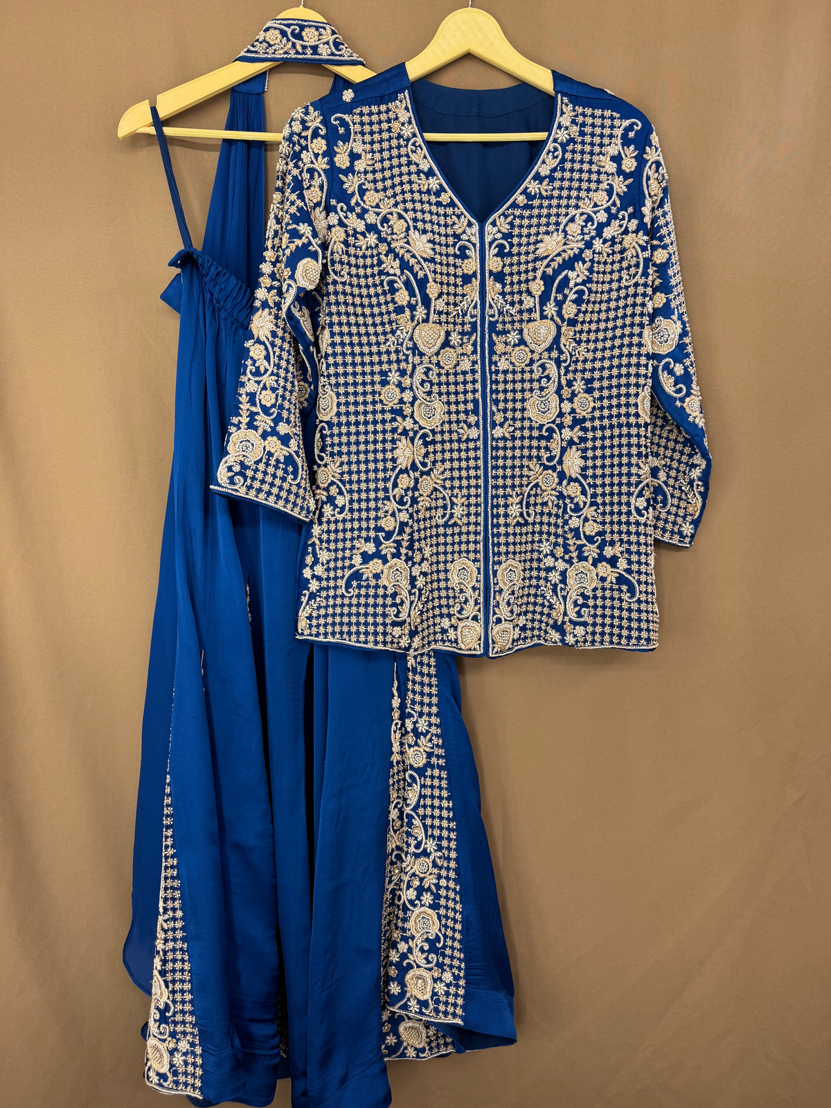 The Beadwork Edit Vol. 05 — Organza Satin Set with Katdana Work