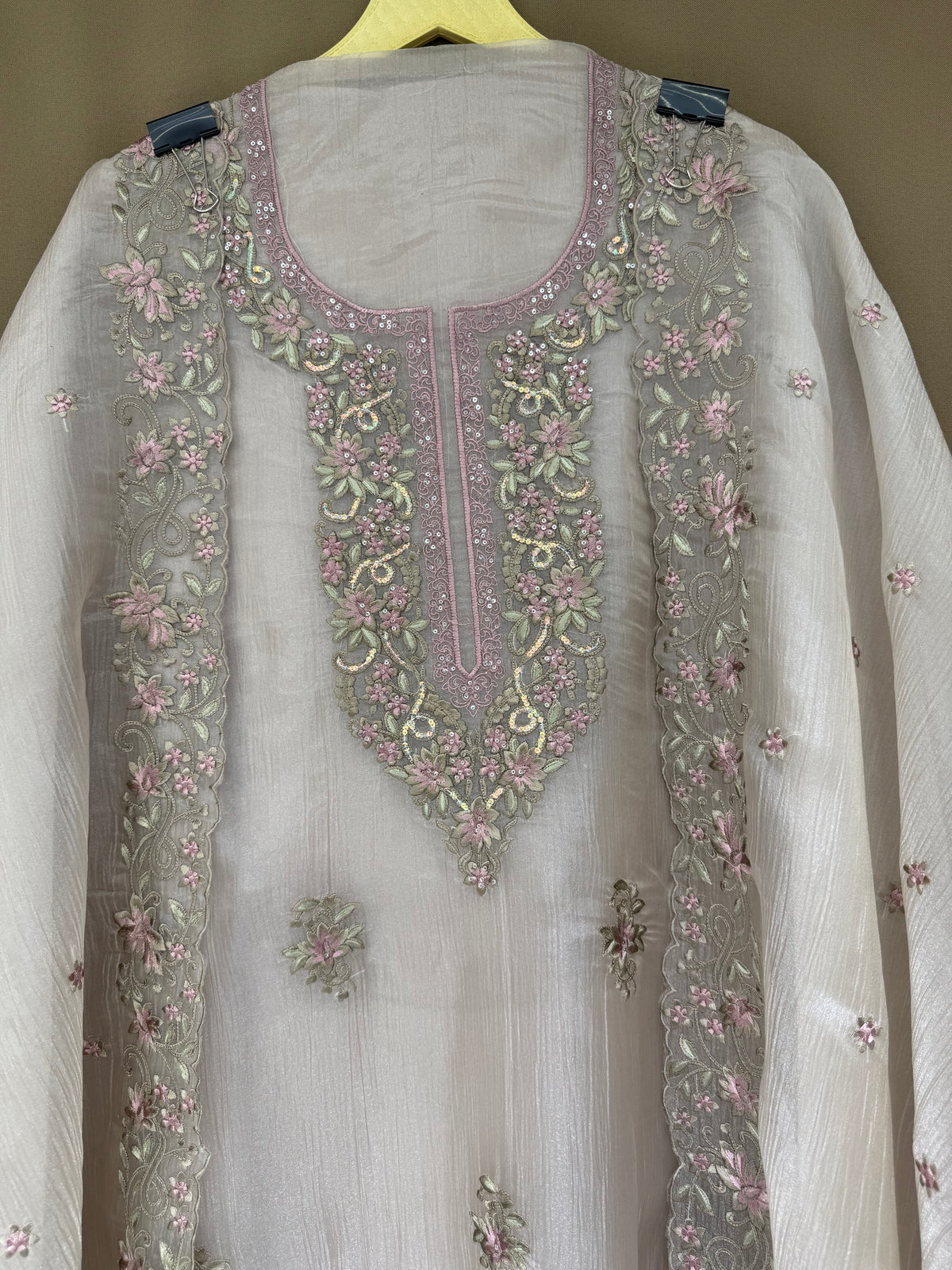 The Threadwork Edit Vol. 01 — Crush Chiffon Unstitched Suit