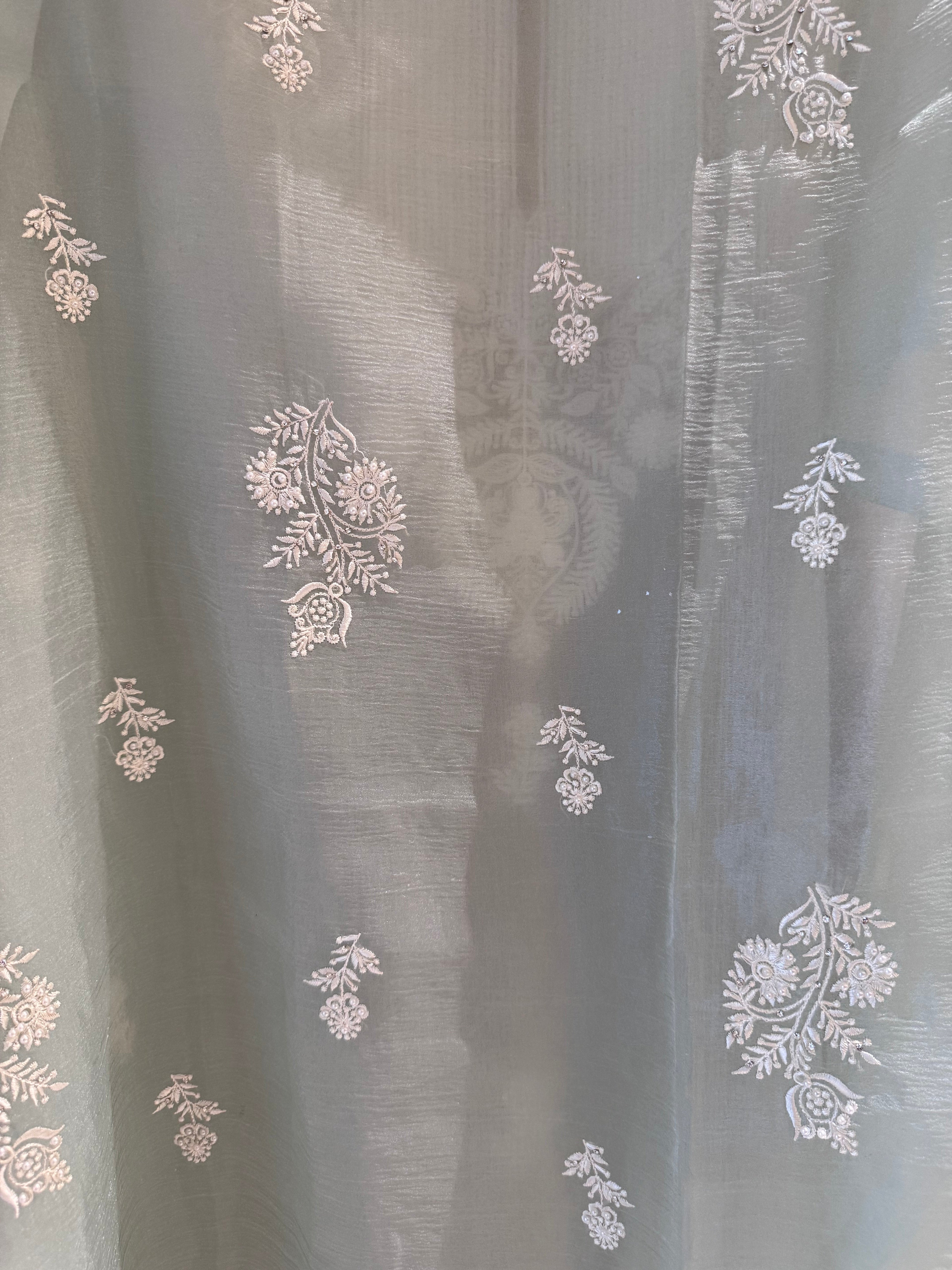 The Moti Aura — Marble Chiffon Suit with Pearl Katdana Work-mauve-dupatta
