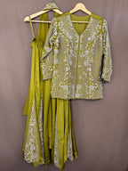 The Beadwork Edit Vol. 05 — Organza Satin Set with Katdana Work