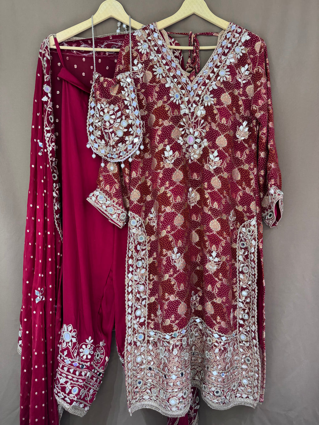 The Gota Edit Vol. 01 — Banarasi Set with Mirror Work