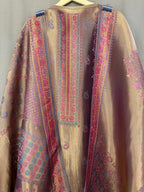 The Banarasi Edit Vol. 02 — Tanchoi Silk Suit with Woven Jaal
