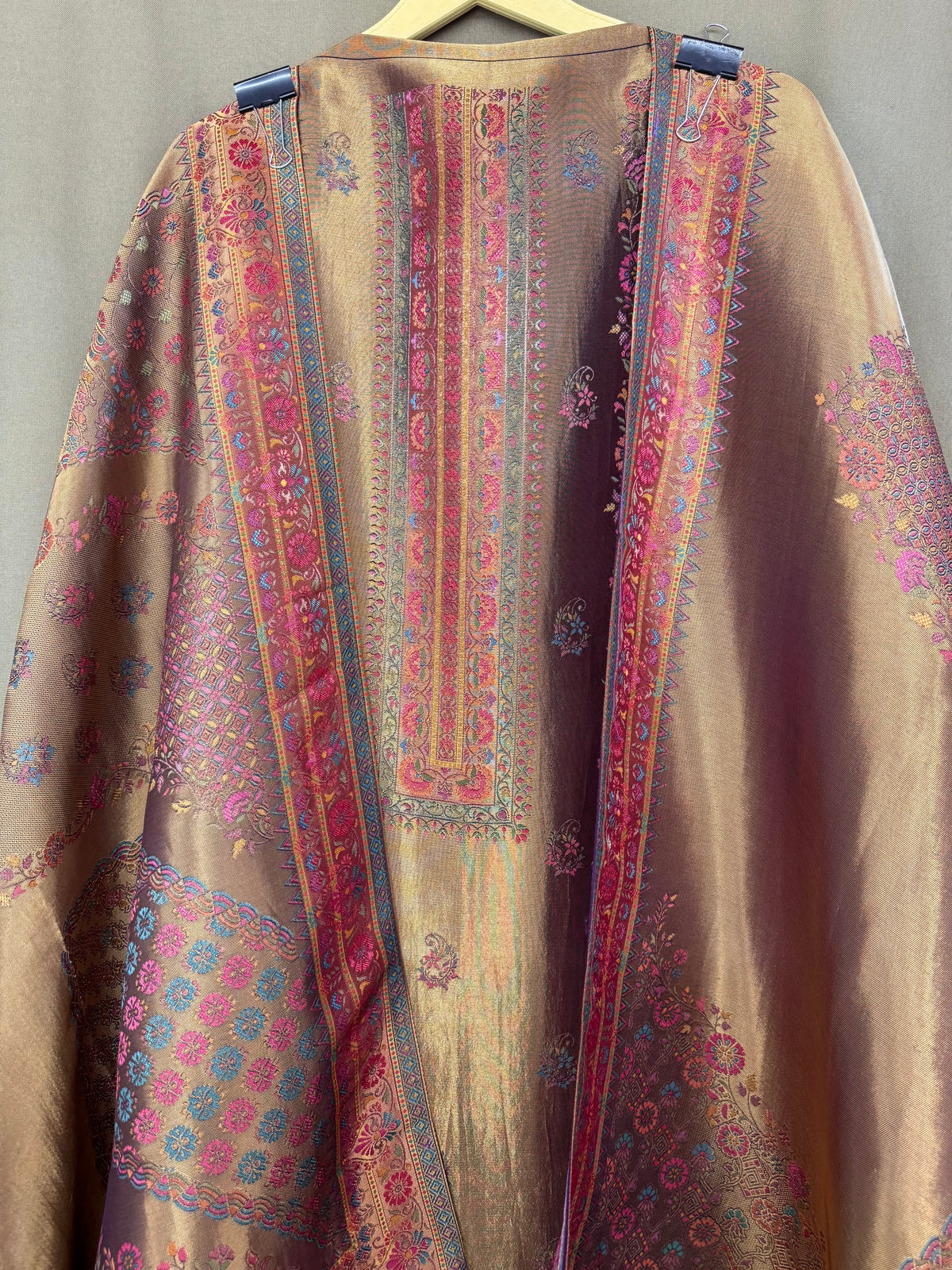 The Banarasi Edit Vol. 02 — Tanchoi Silk Suit with Woven Jaal