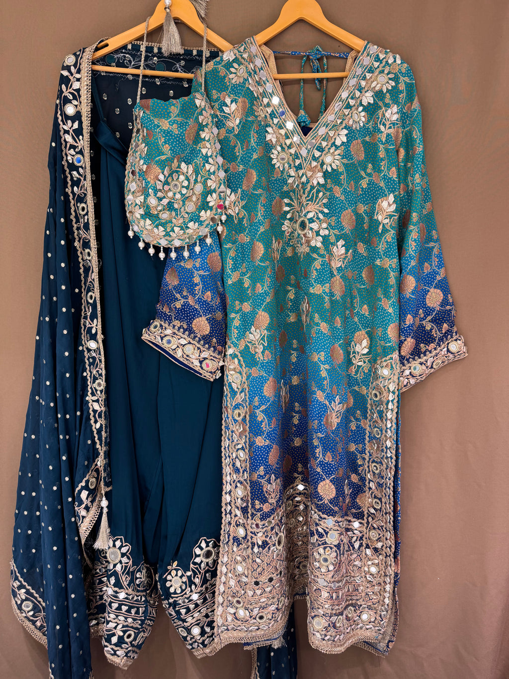 The Gota Edit Vol. 01 — Banarasi Set with Mirror Work