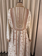 The Anarkali Edit Vol. 01 — Silk Anarkali with Dori Work-ivory-back