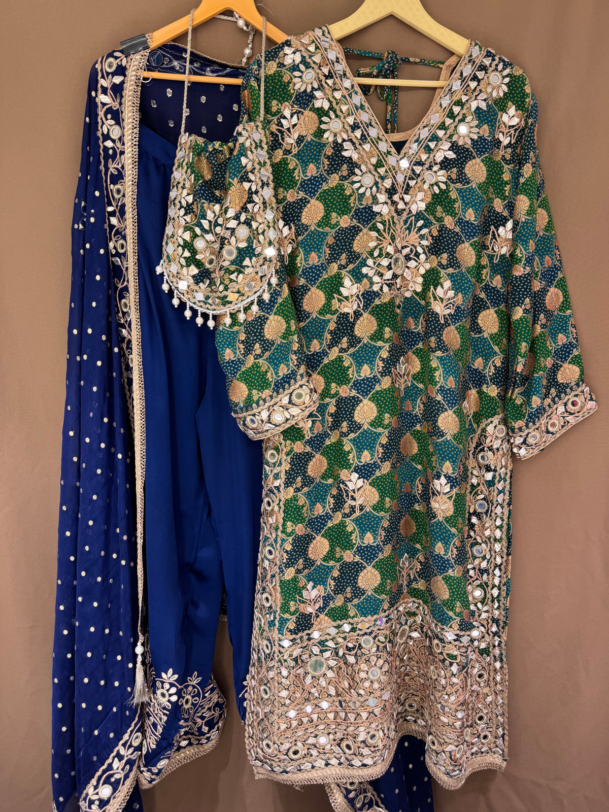 The Gota Edit Vol. 01 — Banarasi Set with Mirror Work