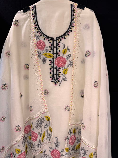 The Appliqué Edit Vol. 02 — Mal Cotton Unstitched Suit