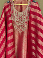 The Banarasi Edit Vol. 03 — Woven Silk Suit with Bead Work