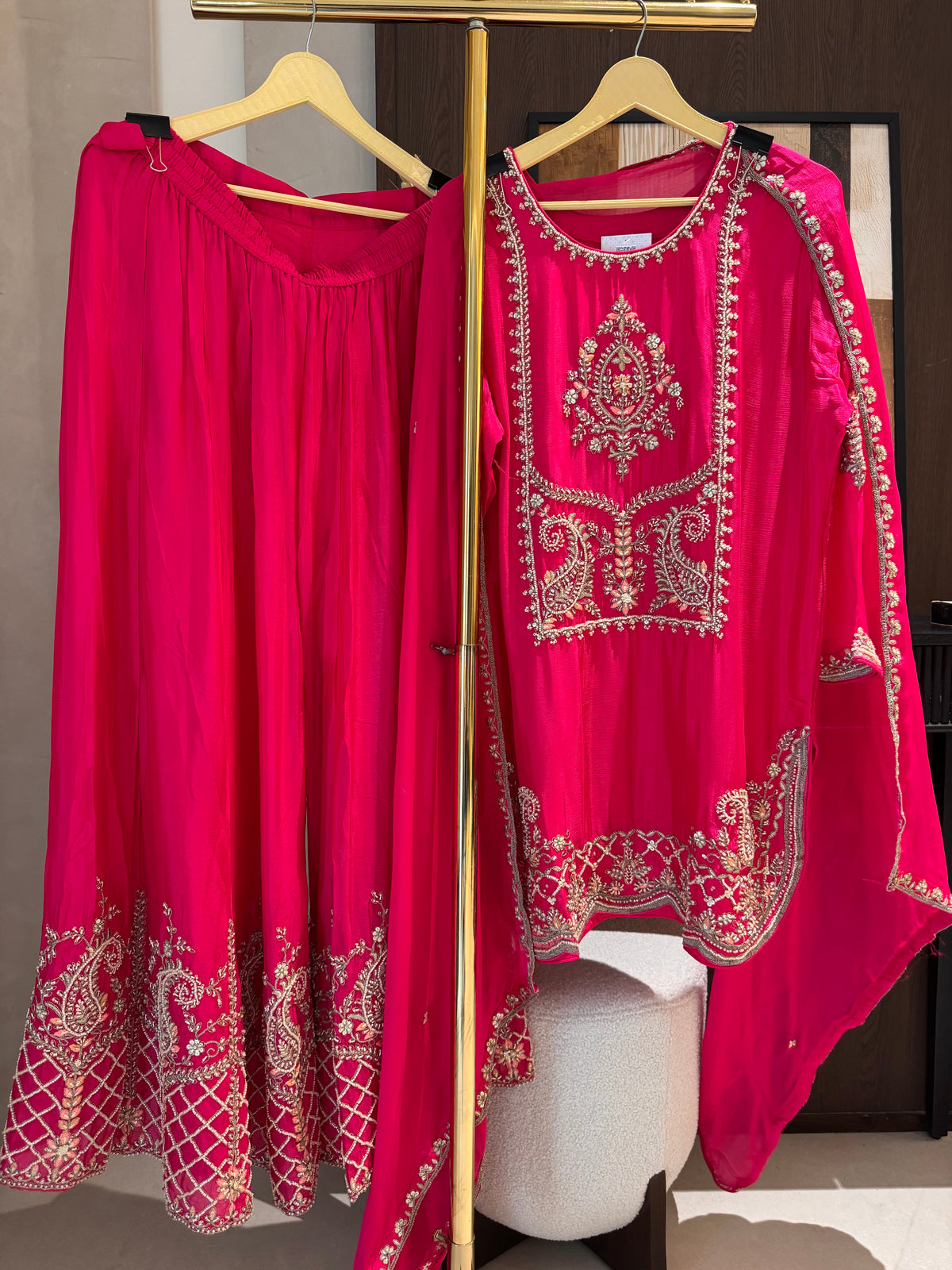 The Ambi Muse — Chinnon Set with Embroidery & Bead Work
