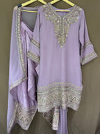 The Zardosi Edit Vol. 01 — Soft Silk Set with Farshi Salwar