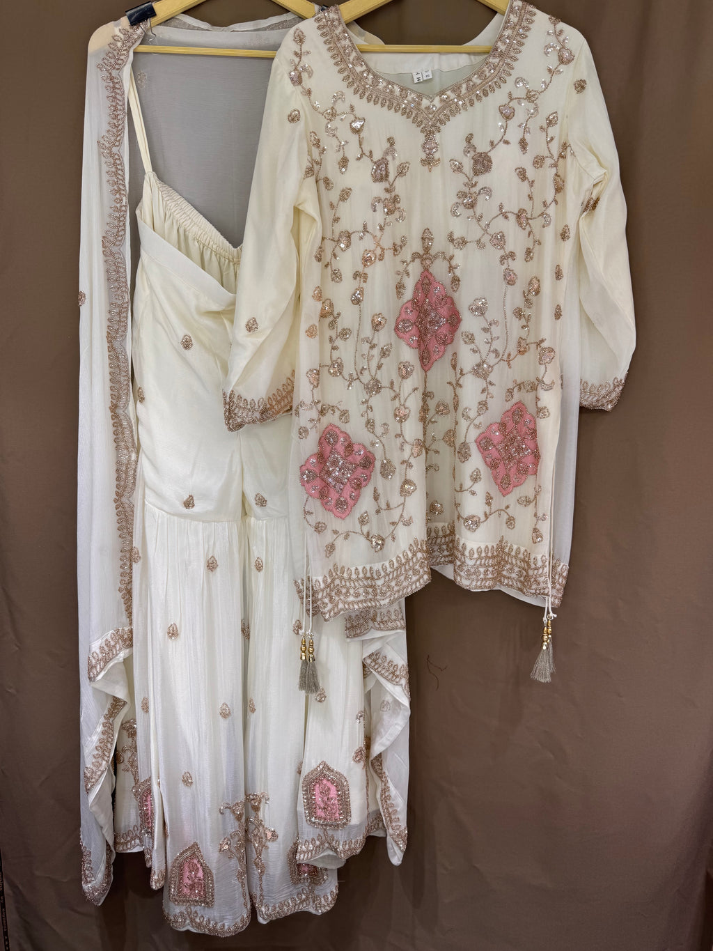 The Gharara Edit Vol. 02 — Chinnon Set with Bead Work