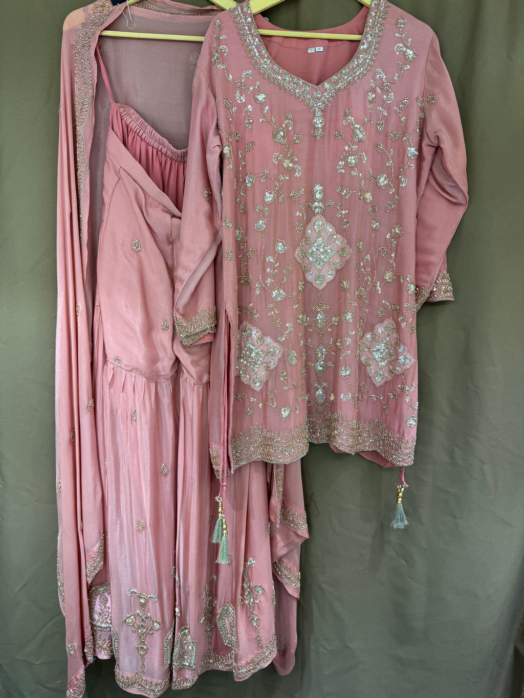 The Gharara Edit Vol. 02 — Chinnon Set with Bead Work