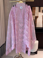 The Ivy Muse — Marble Chiffon Suit with Cutwork & Swarovski-pista-front
