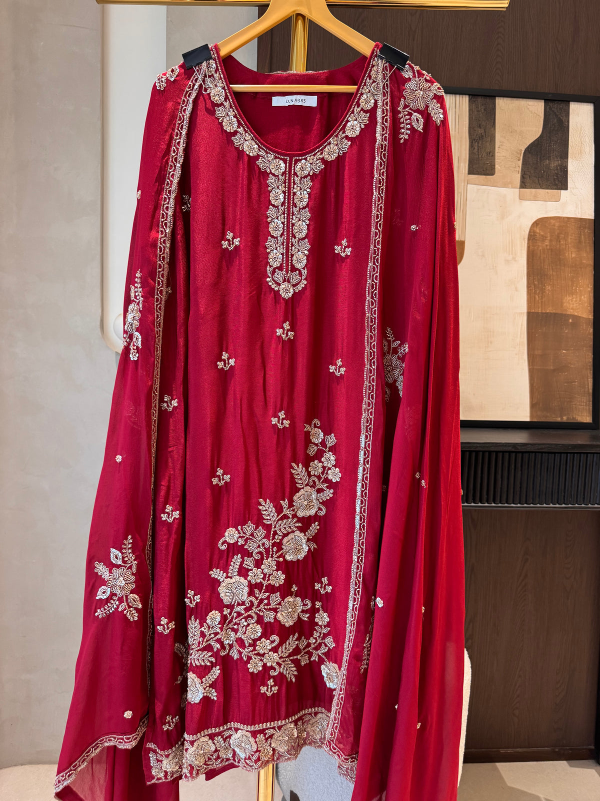 The Heer Aura — Chinnon Sharara Set with Bead Work