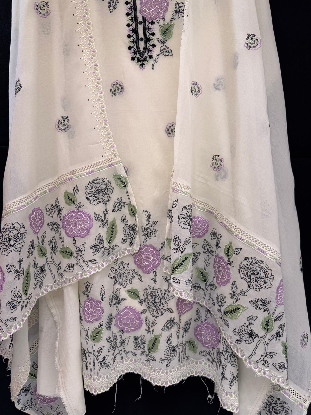 The Appliqué Edit Vol. 02 — Mal Cotton Unstitched Suit