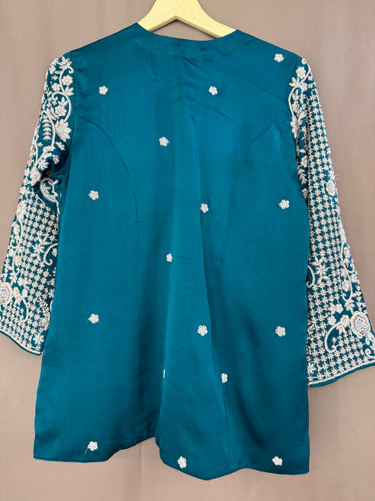 The Beadwork Edit Vol. 05 — Organza Satin Set with Katdana Work