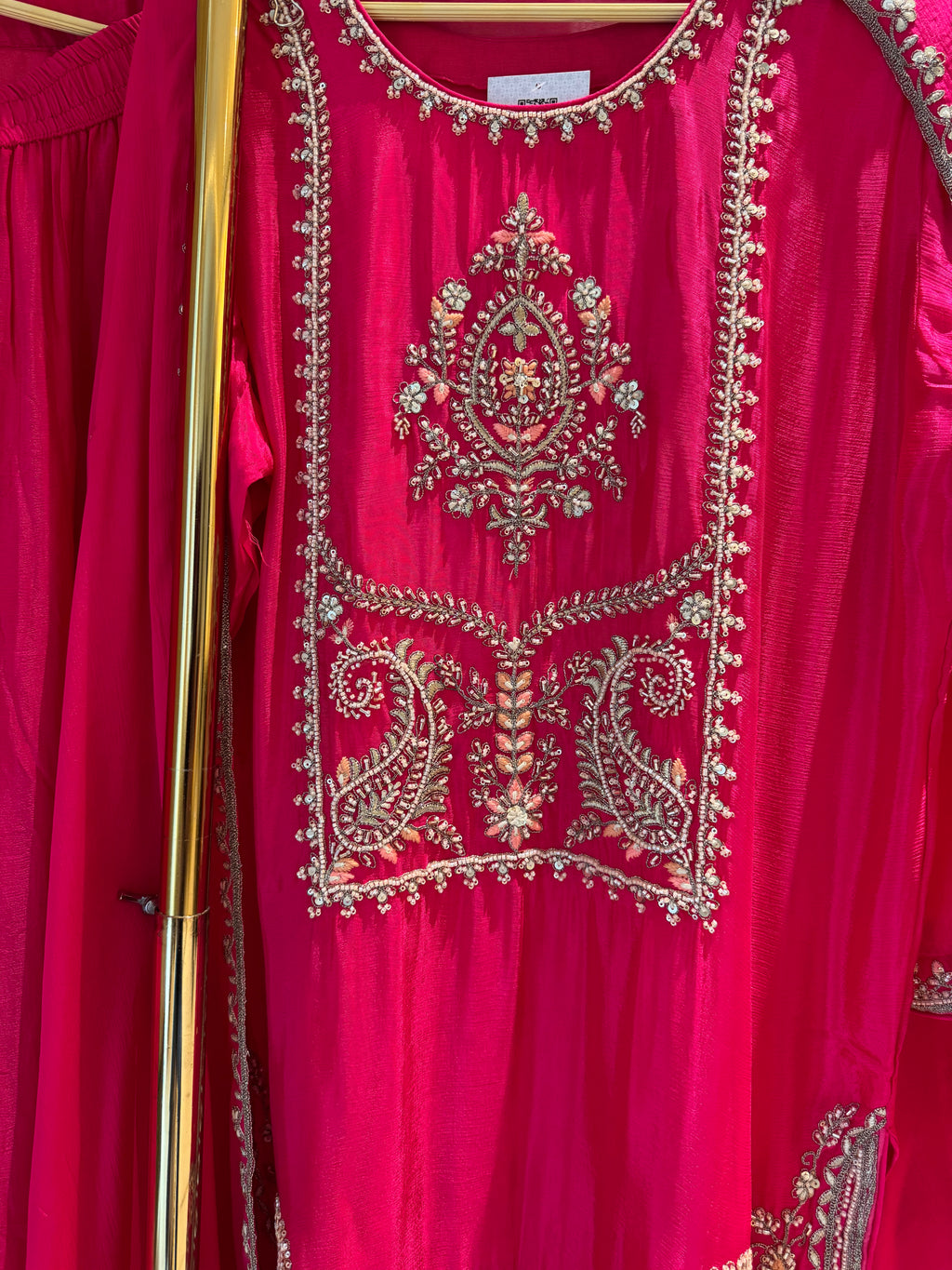 The Ambi Muse — Chinnon Set with Embroidery & Bead Work