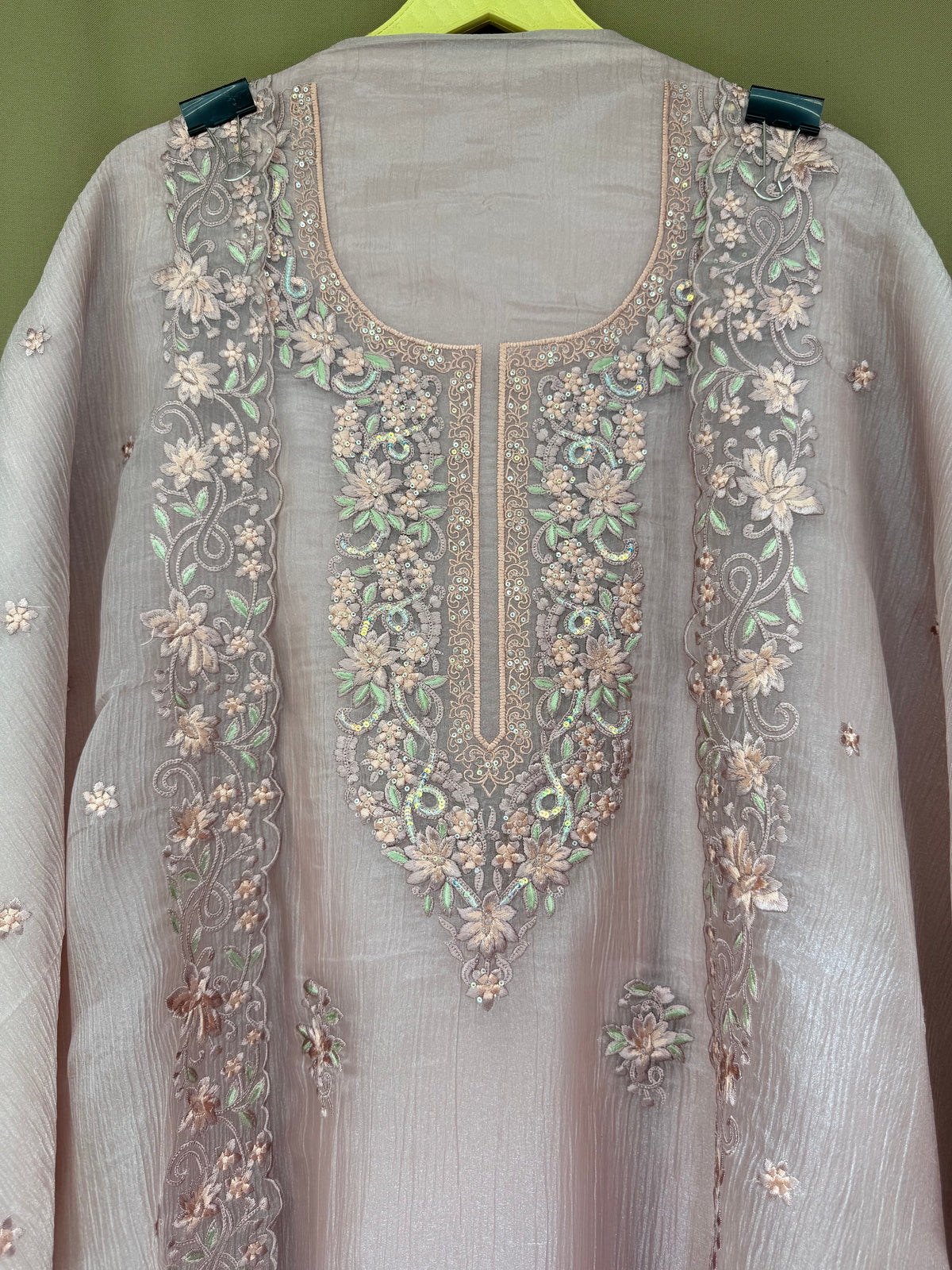 The Threadwork Edit Vol. 01 — Crush Chiffon Unstitched Suit