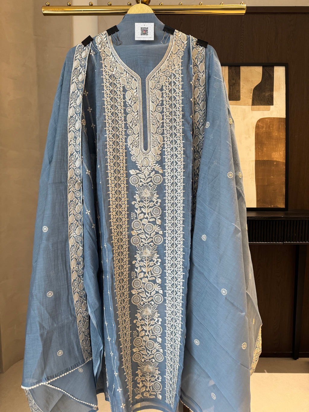 The Sanjh Bloom-blue- front 