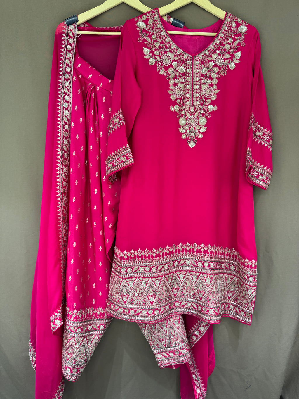 The Zardosi Edit Vol. 01 — Soft Silk Set with Farshi Salwar