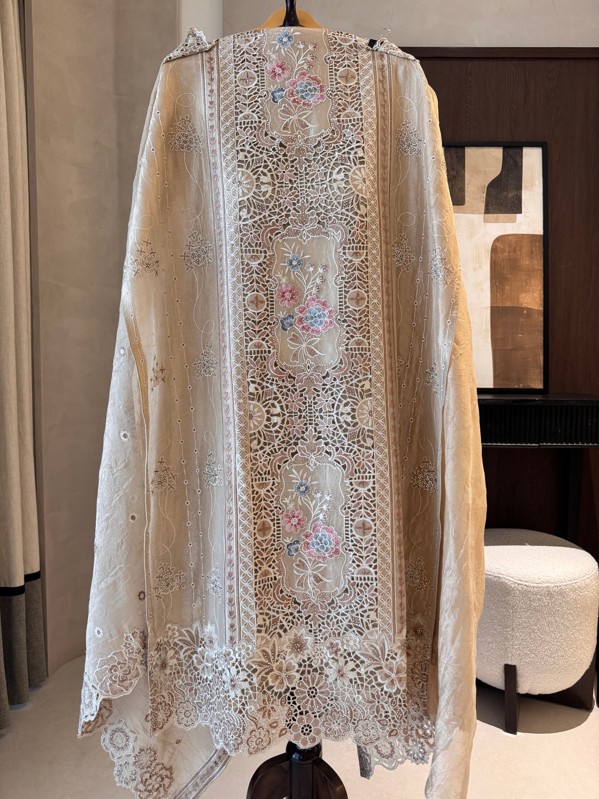 The Cutwork Edit Vol. 01 — Shimmer Silk Suit with Swarovski