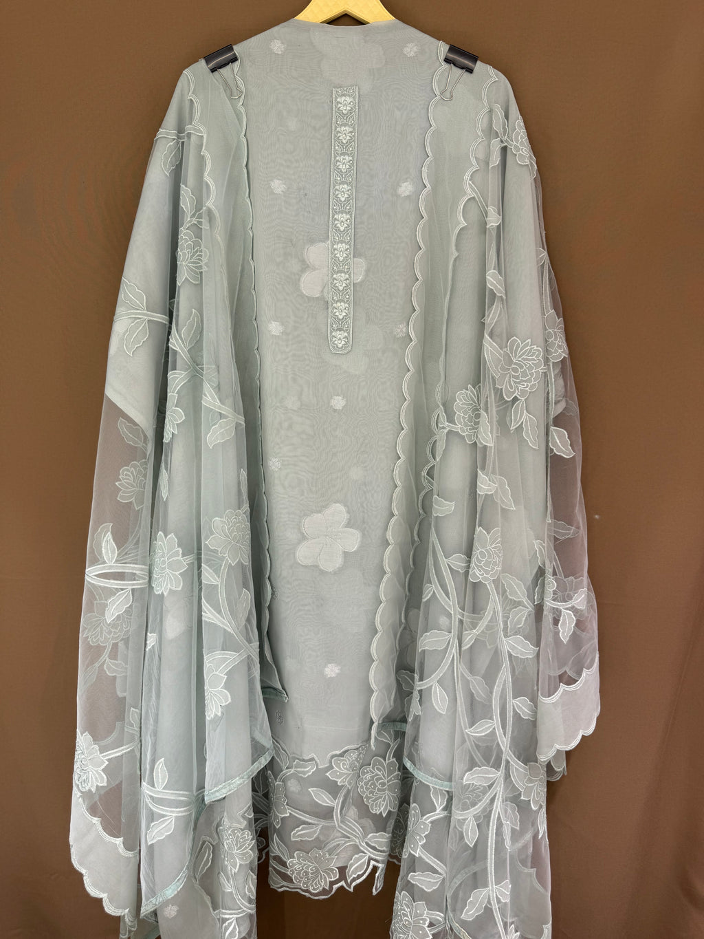 The Cutwork Edit Vol. 03 — Soft Organza Suit with Net Cutwork