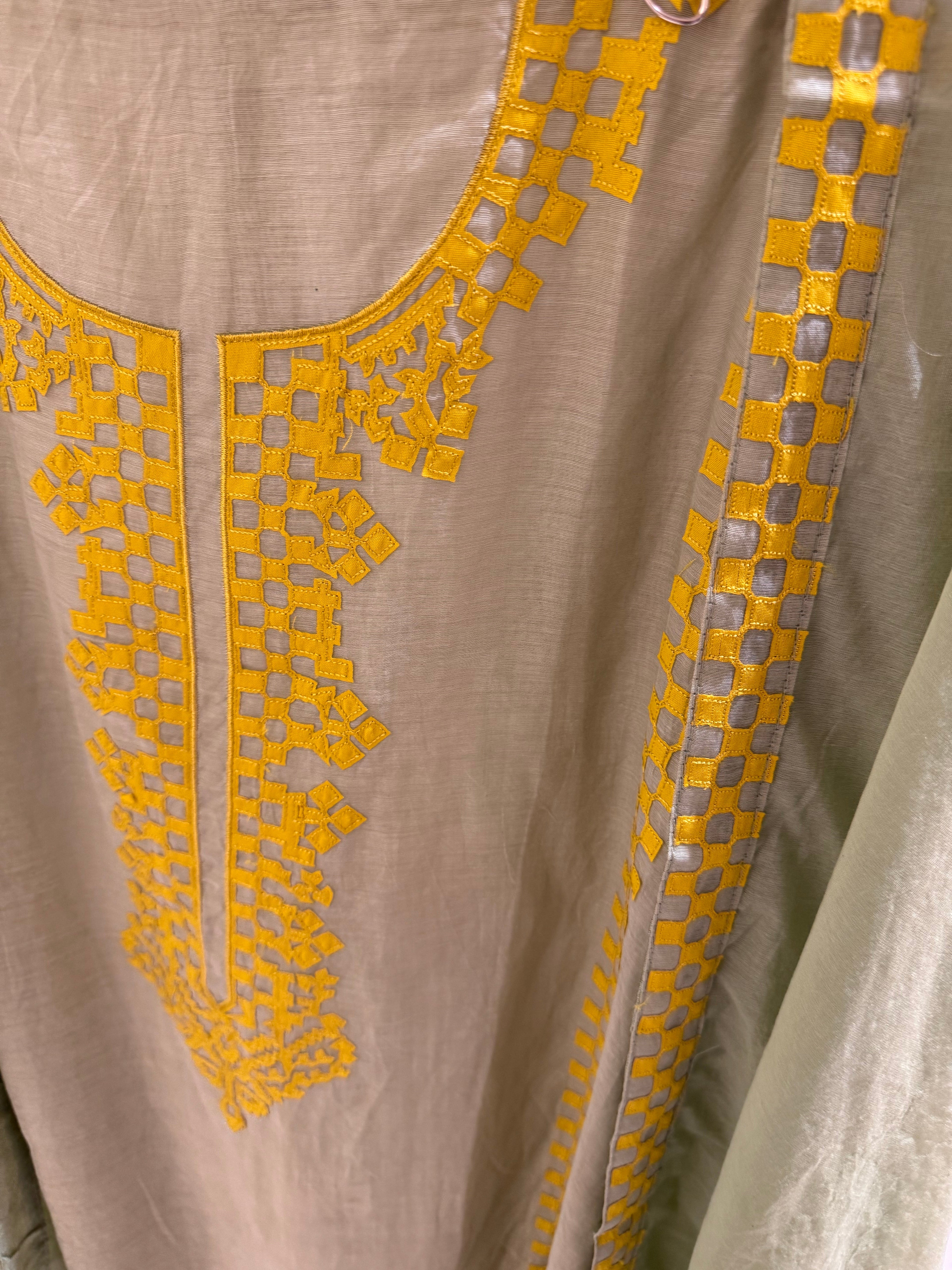 The Prism Weave — Mul Suit with Laser Cut Work-pista-dupatta