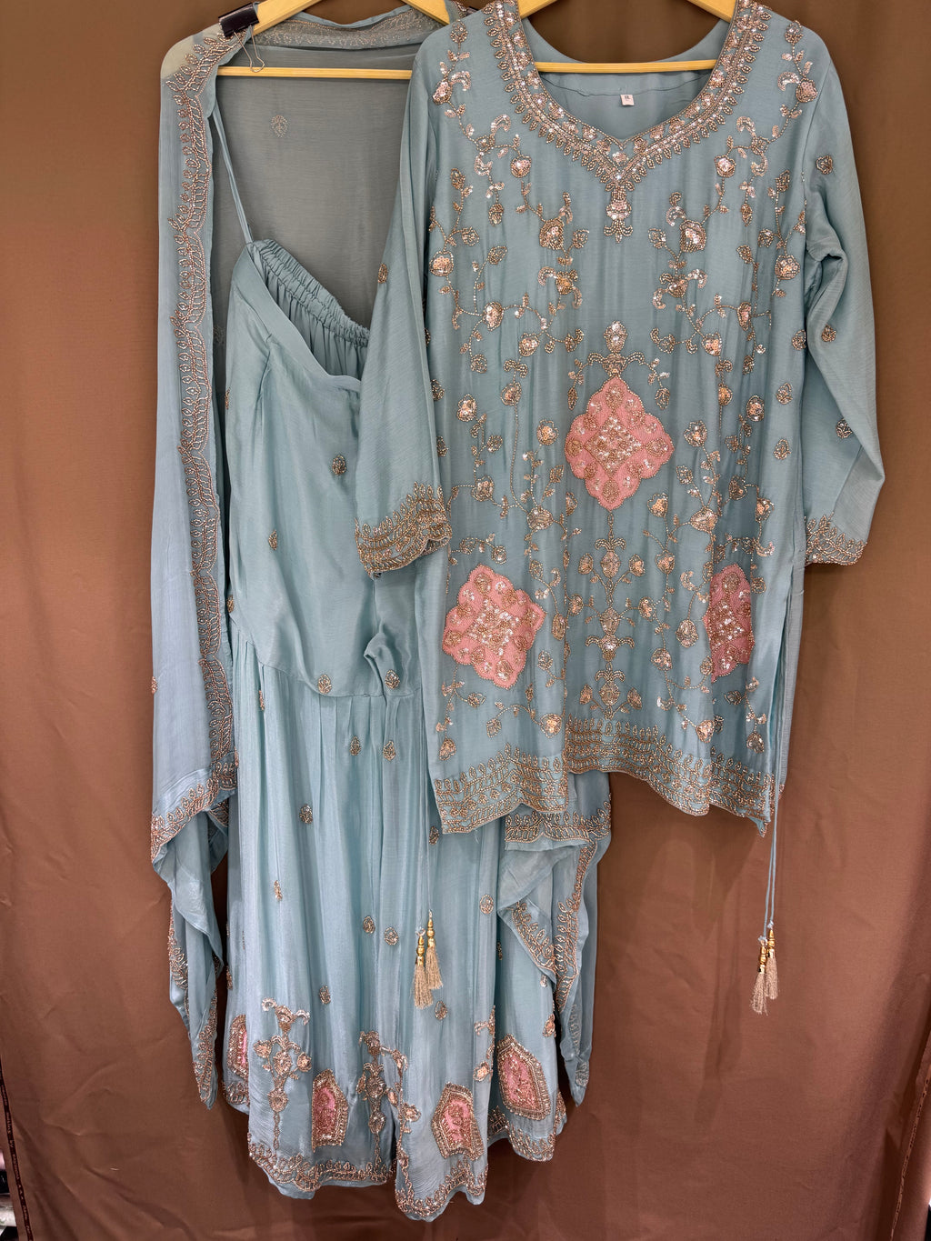 The Gharara Edit Vol. 02 — Chinnon Set with Bead Work