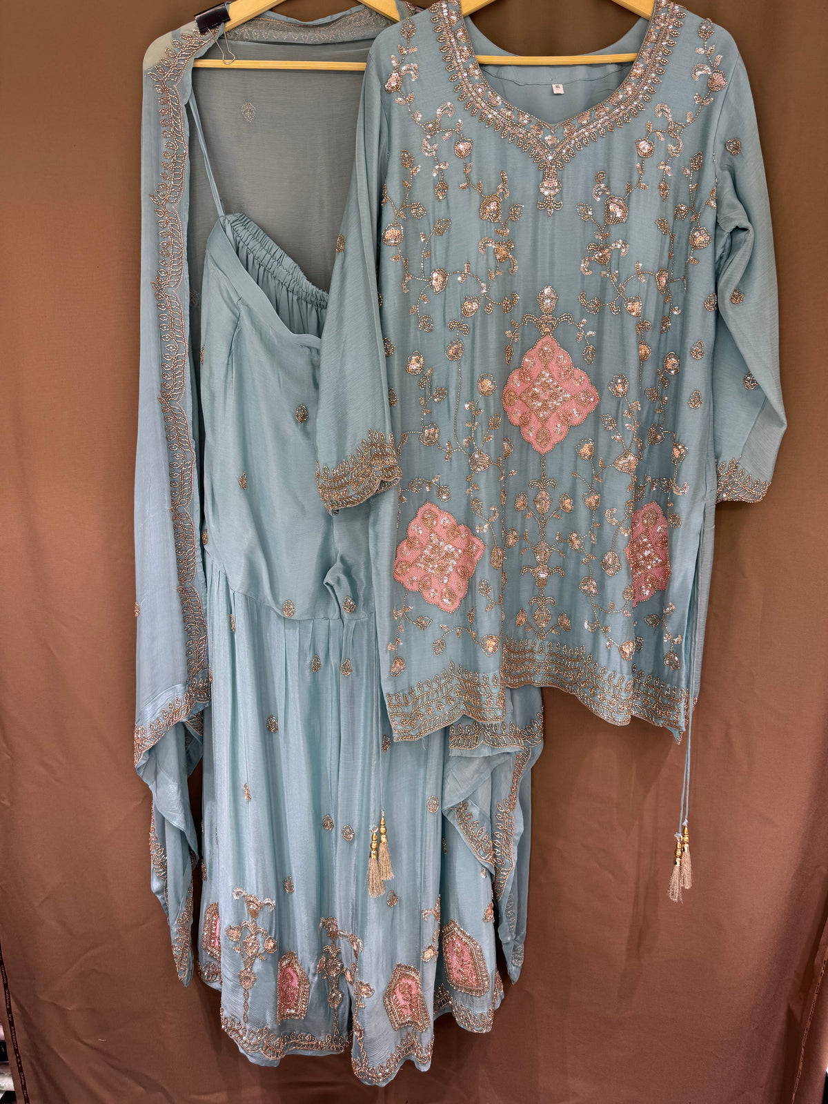 The Gharara Edit Vol. 02 — Chinnon Set with Bead Work