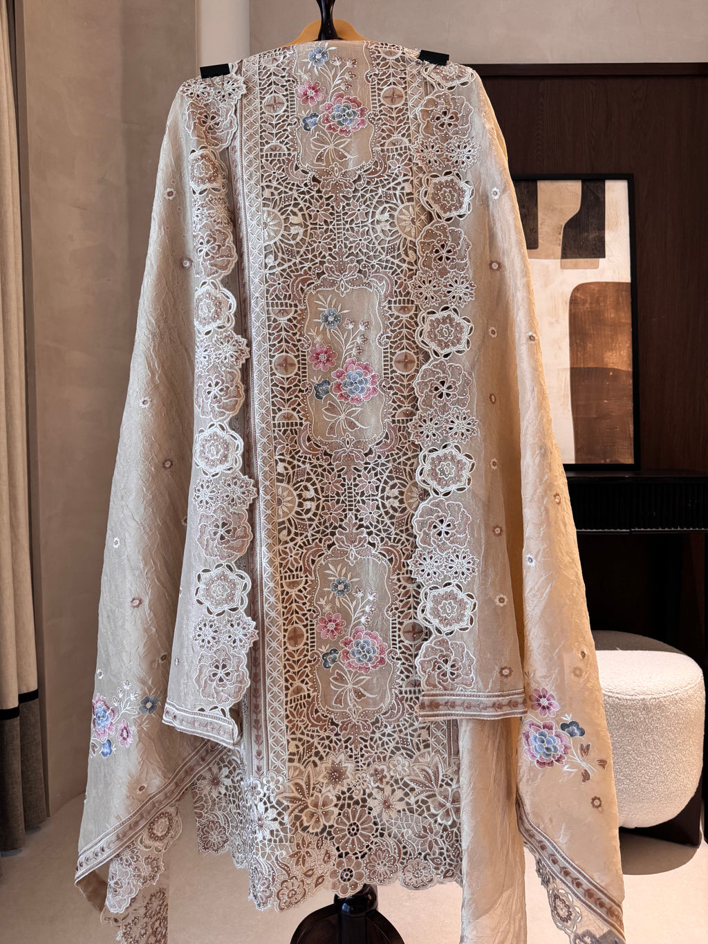 The Cutwork Edit Vol. 01 — Shimmer Silk Suit with Swarovski