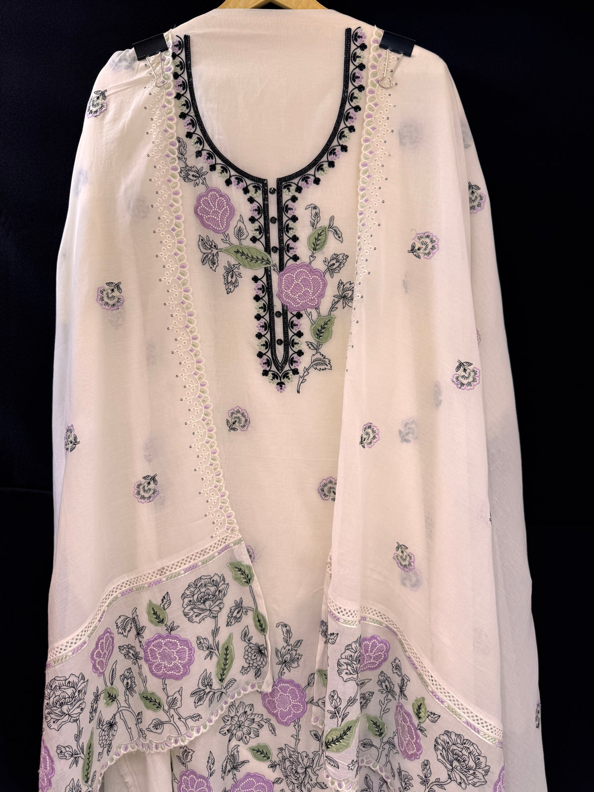 The Appliqué Edit Vol. 02 — Mal Cotton Unstitched Suit