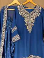 The Zardosi Edit Vol. 01 — Soft Silk Set with Farshi Salwar