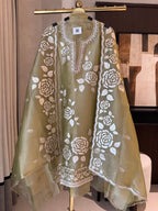 Aaliya — Shimmer Tissue Suit with Gota Work-pista-front