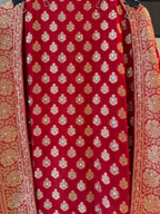 The Khadi Aura — Khadi Georgette Suit with Zari Work