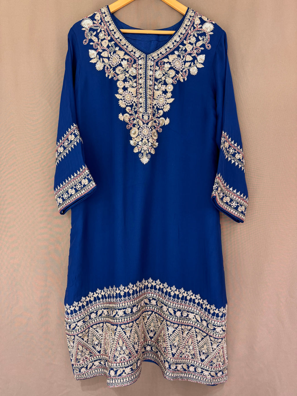 The Zardosi Edit Vol. 01 — Soft Silk Set with Farshi Salwar