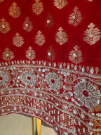 The Khadi Aura — Khadi Georgette Suit with Zari Work