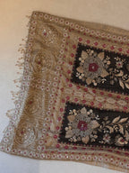 The Beaded Atelier — Shimmer Silk Suit with Zardosi Bead Work-hem